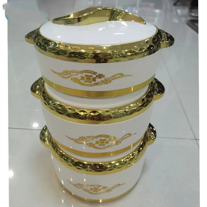 3Pcs/Set 1.5/2/2.5 Liter Food Warmer Thermal Insulation Hot Pot Ramadan Event Lunch Box