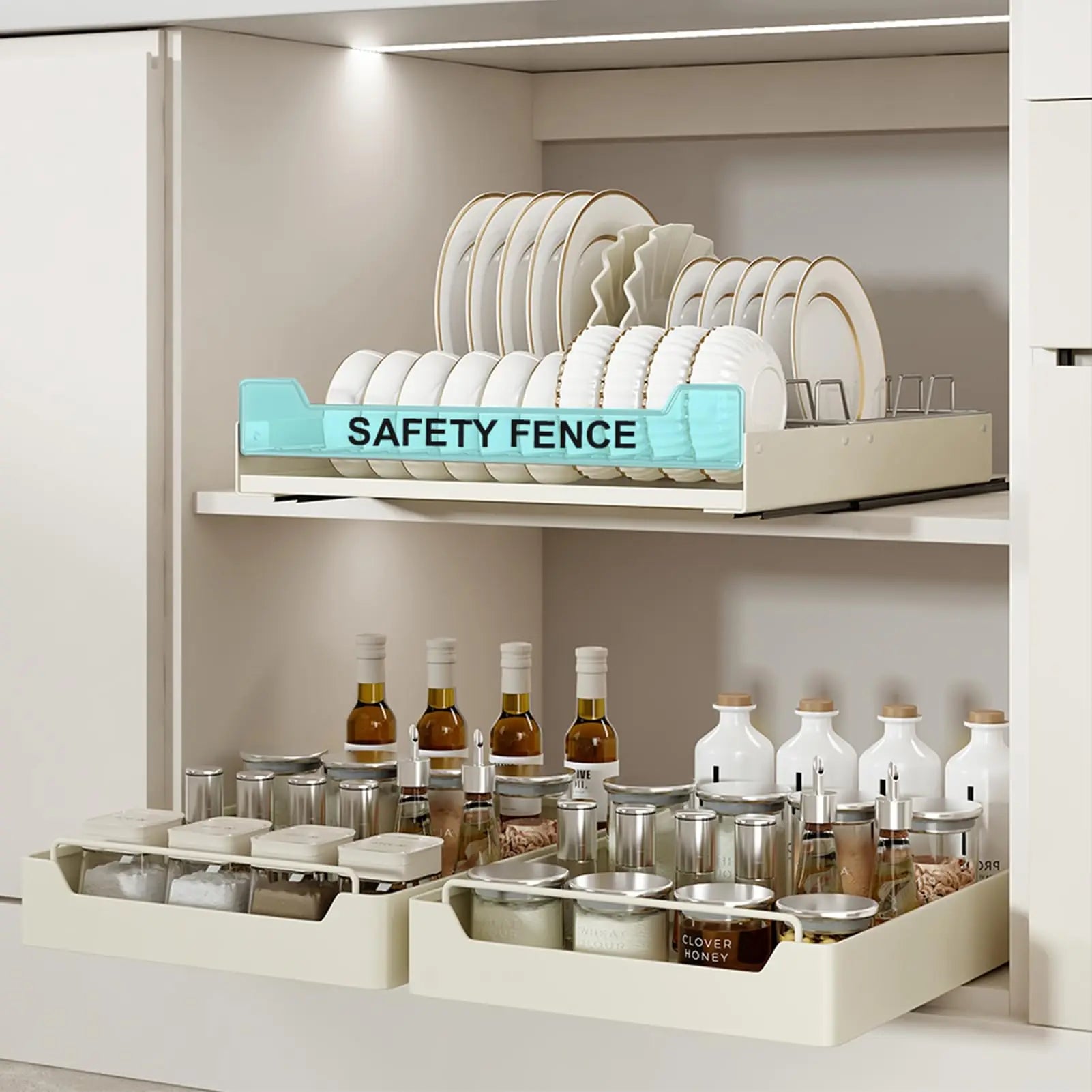 Pull Out Cabinet Organizer, Slide Dish Drying Rack for Kitchen Cabinets, - Our Families Kitchen