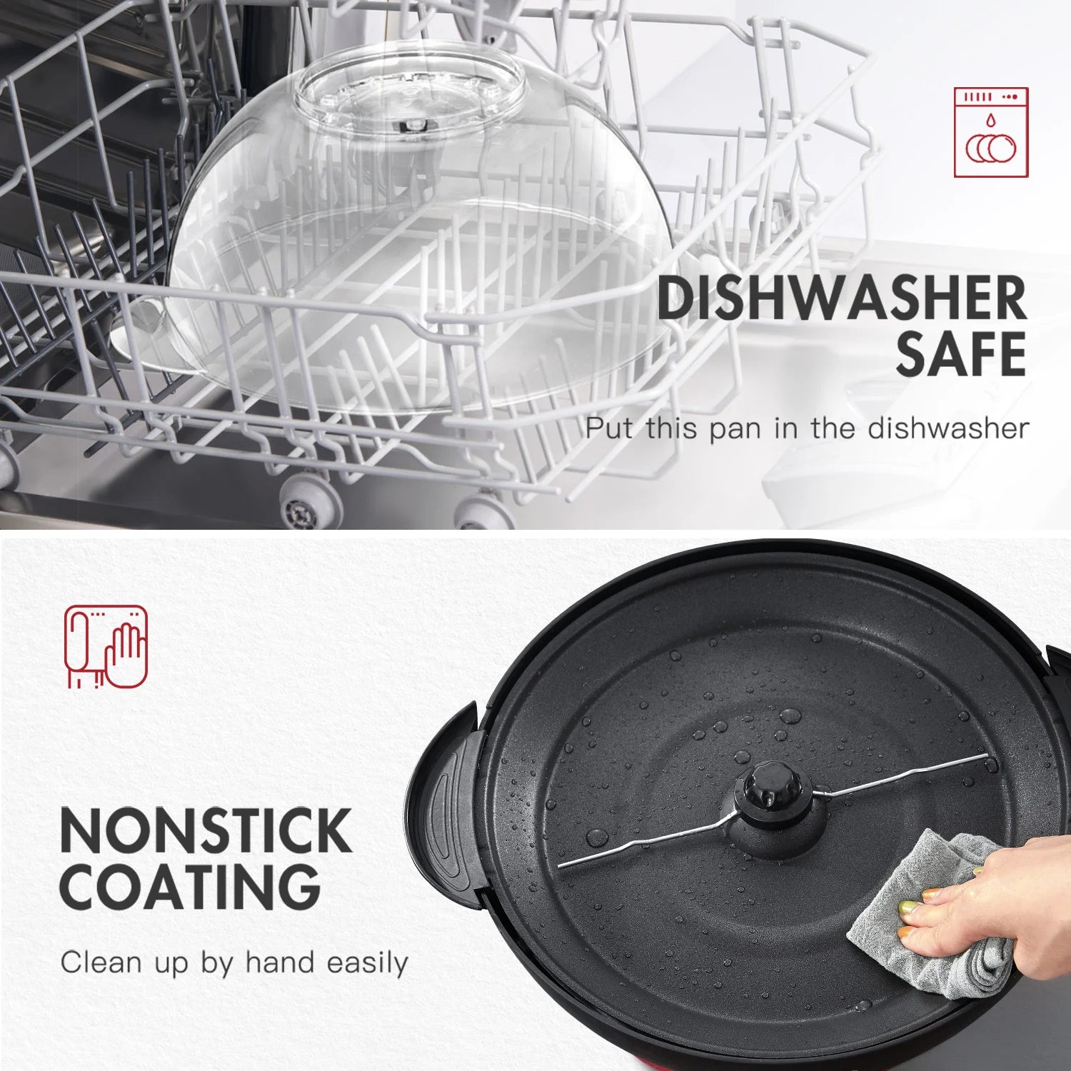 Popcorn Machine, 6-Quart Popcorn Popper maker, Nonstick Plate, Electric Stirring with Quick-Heat Technology, Cool Touch Handles - Our Families Kitchen