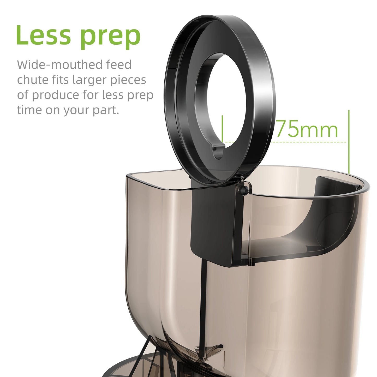 BioloMix Cold Press Juicer, Slow Masticating Juice Extractor Fits Whole Fruits - Our Families Kitchen