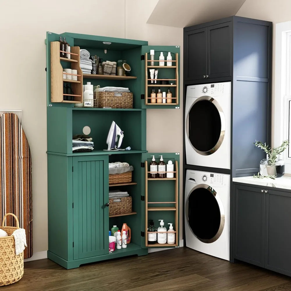Kitchen Pantry Storage Cabinet, Freestanding Larger Cupboard - Our Families Kitchen