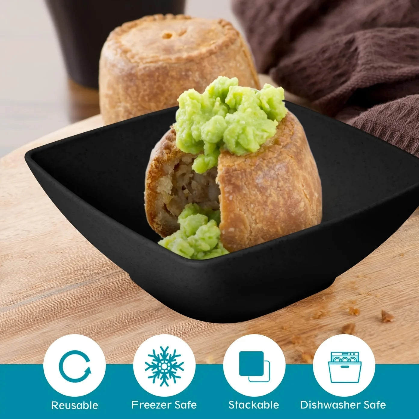 16/32Pcs Plastic Dinnerware Set -Durable Stackable Includes Dinner Plates Salad Plates Snack Bowls and Drinking Cups - Our Families Kitchen