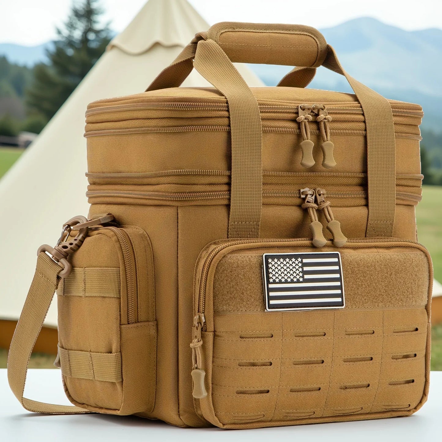 Tactical Lunch Box Expandable 18L Insulated Cooler Bag Leak Proof