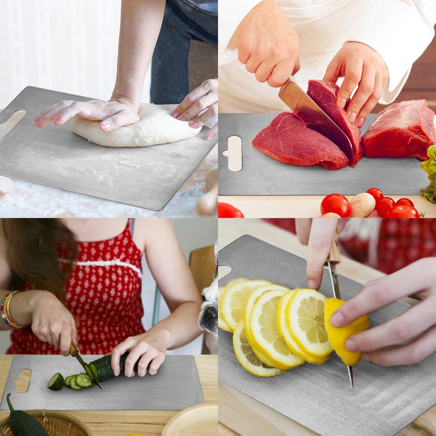 Pure Titanium Cutting Board for Kitchen - Our Families Kitchen