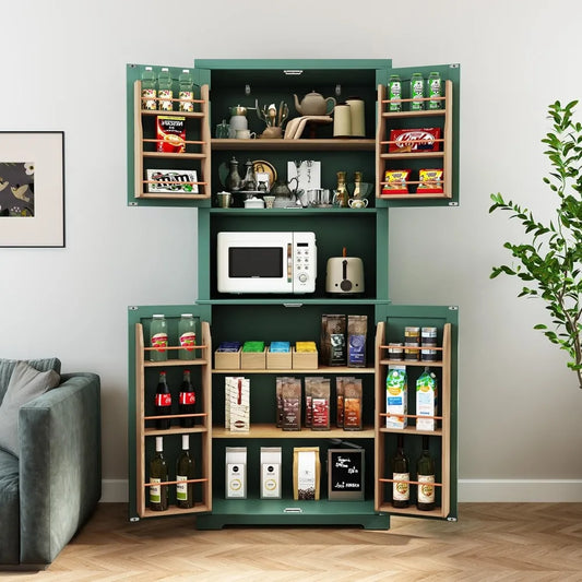 Kitchen Pantry Storage Cabinet, Freestanding Larger Cupboard - Our Families Kitchen