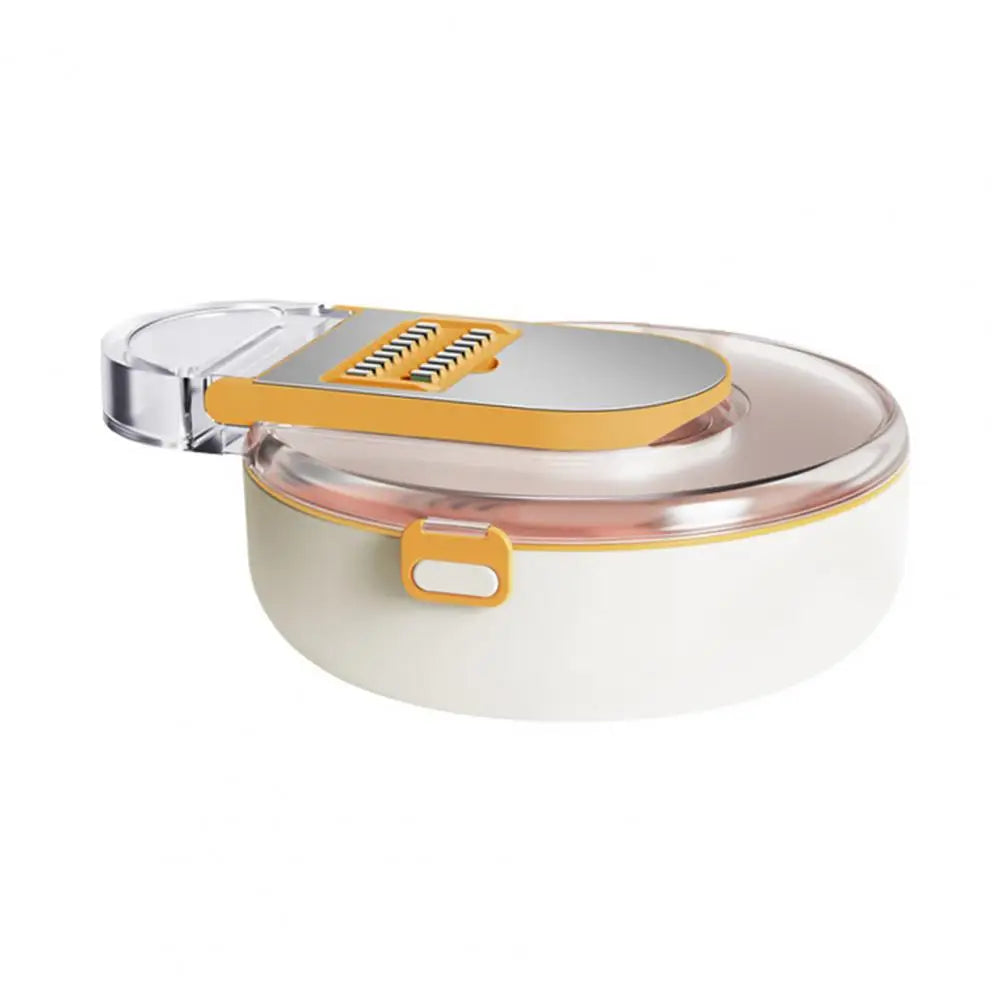 Multi-purpose Vegetable Chopper with Stainless Steel Blades Draining Container 14-in-1 for Fruits - Our Families Kitchen