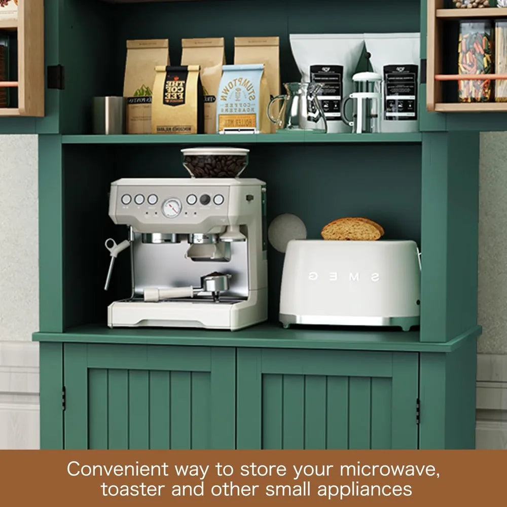 Kitchen Pantry Storage Cabinet, Freestanding Larger Cupboard - Our Families Kitchen