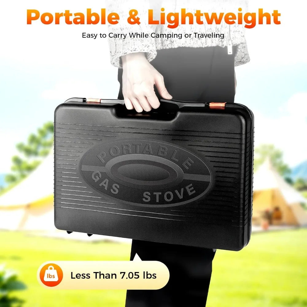 Portable Gas Grill Stove With Adjustable Firepower