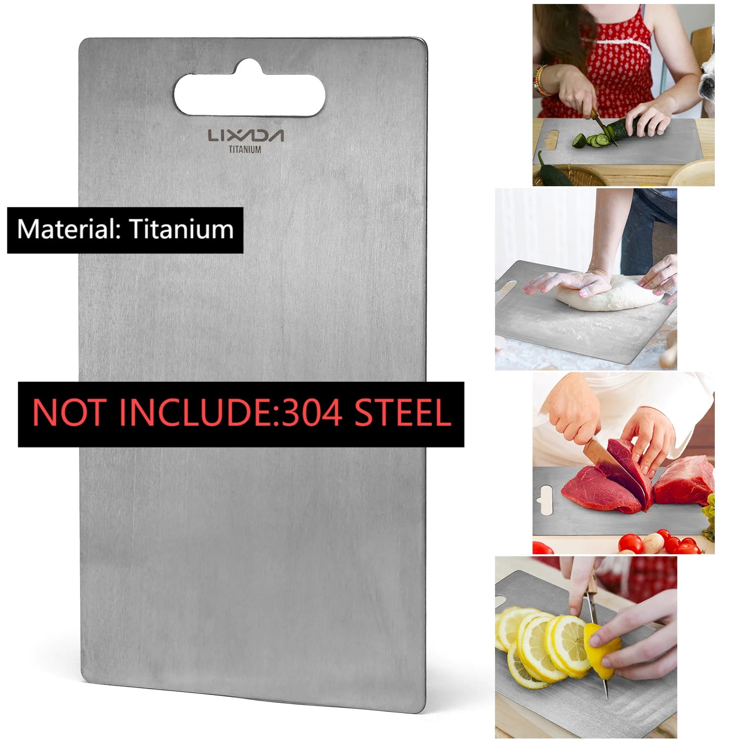 Pure Titanium Cutting Board for Kitchen - Our Families Kitchen