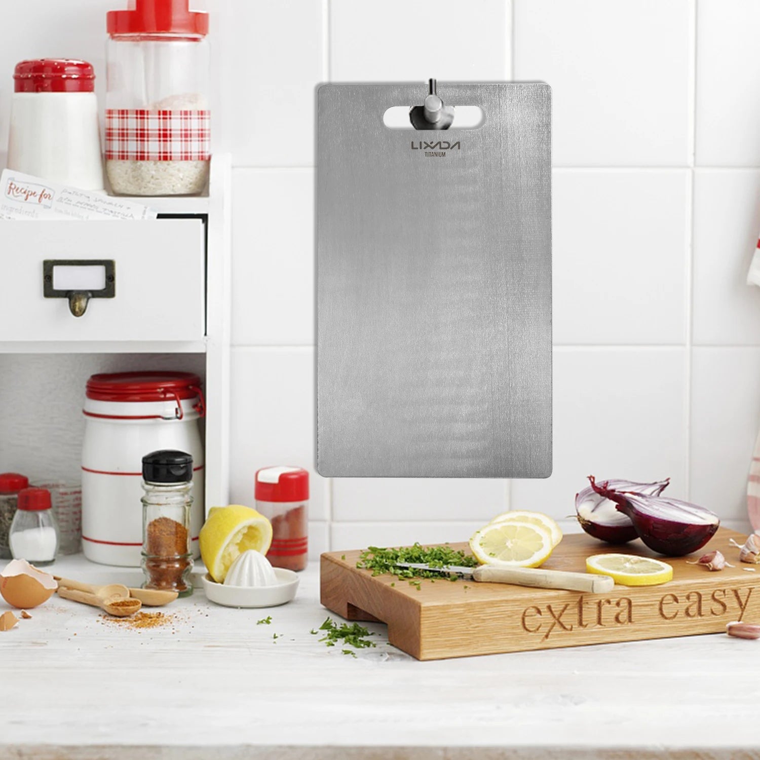 Pure Titanium Cutting Board for Kitchen - Our Families Kitchen