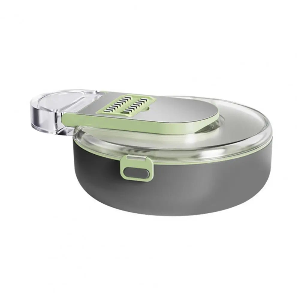 Multi-purpose Vegetable Chopper with Stainless Steel Blades Draining Container 14-in-1 for Fruits - Our Families Kitchen