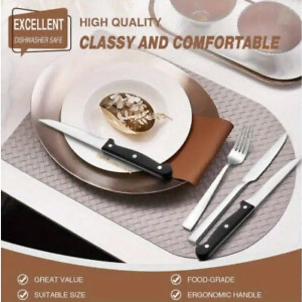 Stainless Steel, Home Kitchen Cutlery Set For 8, Dishwasher Safe - Our Families Kitchen