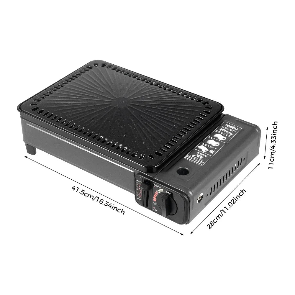 Portable Gas Grill Stove With Adjustable Firepower