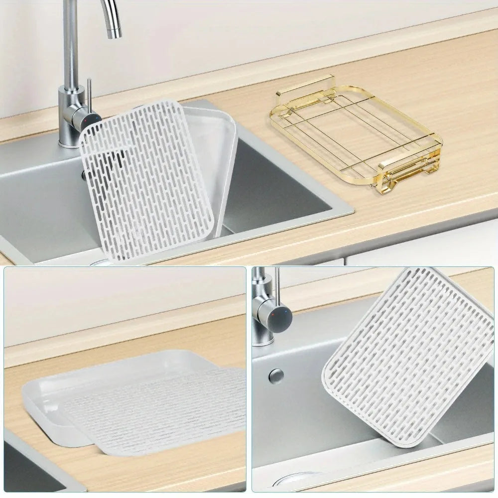 Kitchen Drain Tray Rack - Our Families Kitchen