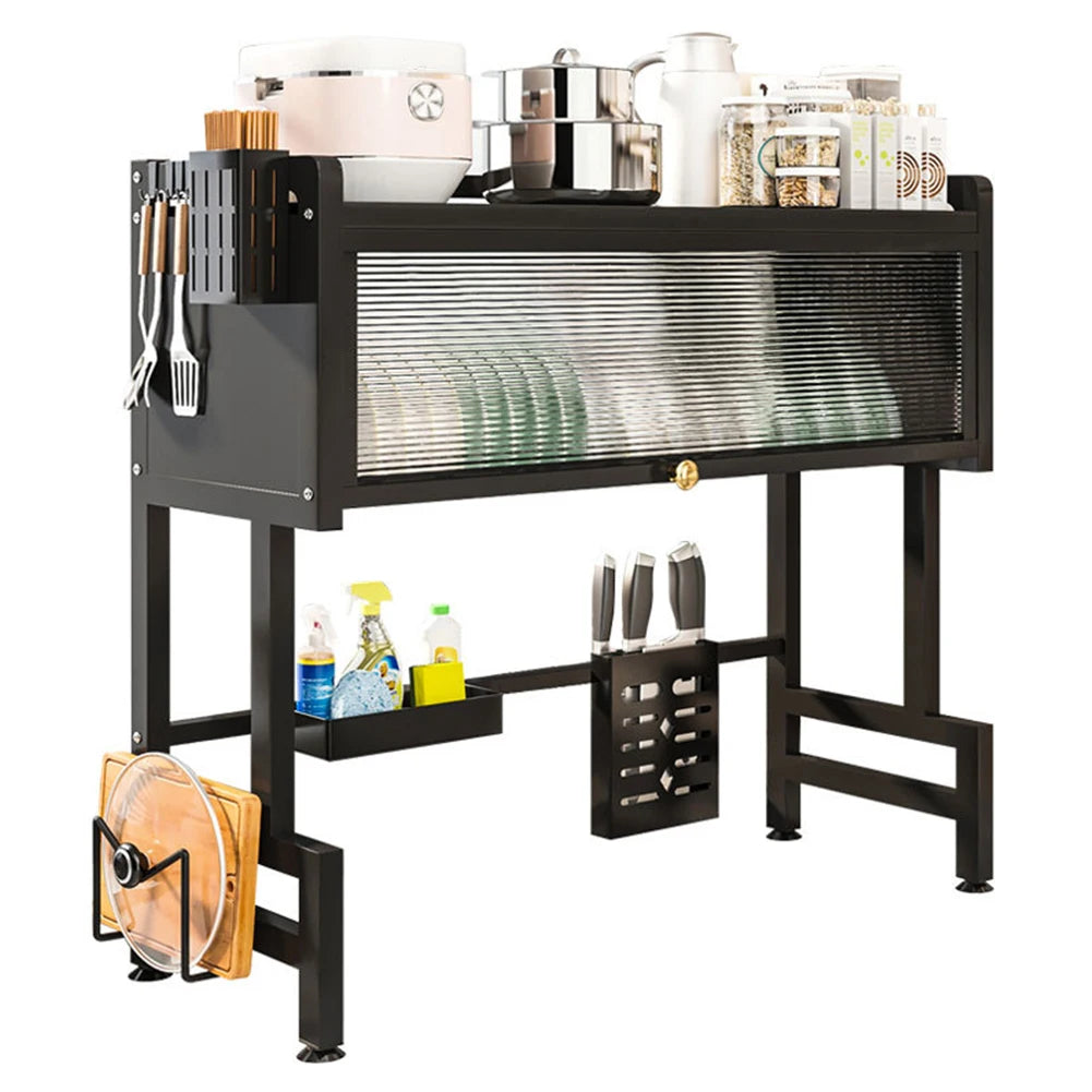 Cabinet Door Storage Over The Sink Rack Kitchen Dish Drainer, Multi-Functional Large. - Our Families Kitchen